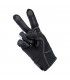 Biltwell Bridgeport leather gloves black red