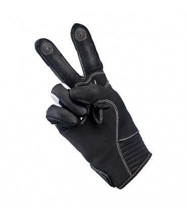 Gants Biltwell Bridgeport cuir noir rouge