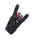 Biltwell Bridgeport leather gloves black red