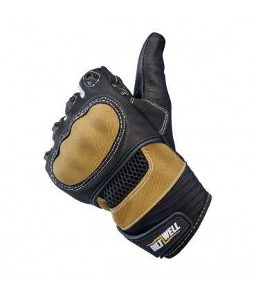 Gants Biltwell Bridgeport cuir noir tan