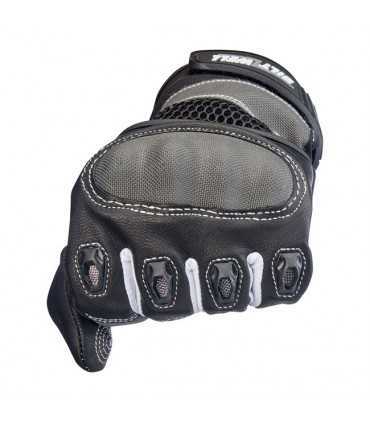 Gants Biltwell Bridgeport cuir noir gris