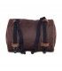 LONGRIDE ROLL BAG WAXED COTTON NARROW. BROWN WAX