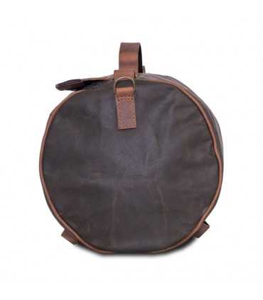 LONGRIDE ROLL BAG WAXED COTTON NARROW. KHAKI WAX