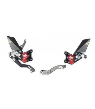 Lightech Pedane Regolabili con Poggia Piedi Fissi Suzuki GSX-R 600 (2011-17) FTRSU002