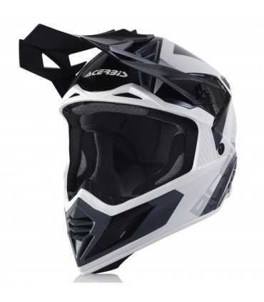 Casque motocross Acerbis X-Track Vtr noir blanc