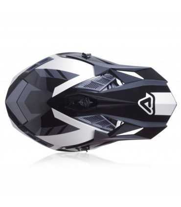 Casco motocross Acerbis X-Track Vtr bianco nero