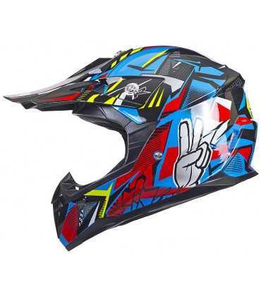 Kid helmet cross CGM 209G Winner blue