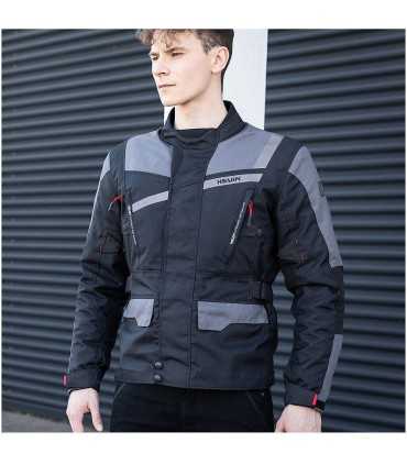 Motorrajacke Hevik Stelvio Light schwarz grau