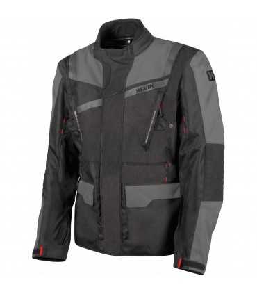 Giacca touring moto Hevik Stelvio Light nera grigio