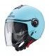 Casco Jet Caberg Riviera V4 celeste opaco