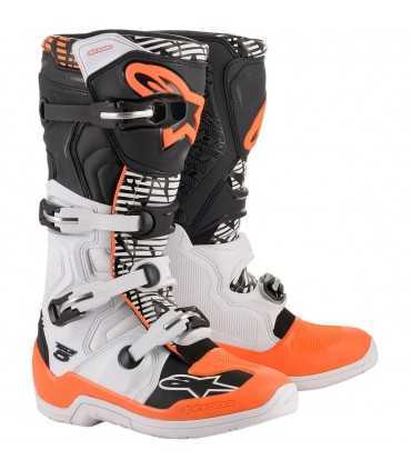 Alpinestars Tech 5 blanc noir orange