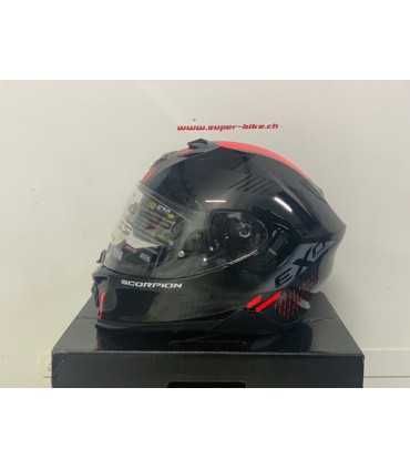 Scorpion Exo-520 Evo Air Laten Helm schwarz rot