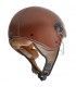 Casque jet BHR 801 cuir marron