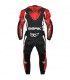 LEATHER SUIT BERIK LS black red