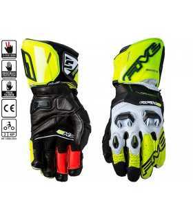 RACING handschuhe FIVE RFX2 SCHWARZ gelb