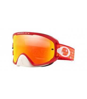 OAKLEY O Frame 2.0 Pro MX Goggle Troy Lee Design Monogram Orange Red Fire Iridium Lens