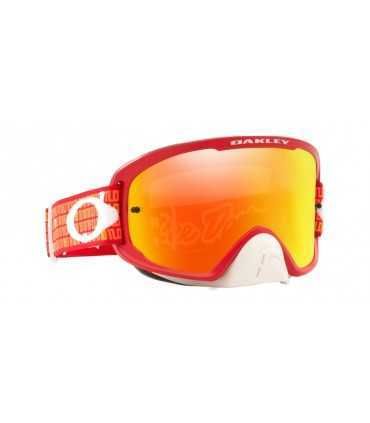 OAKLEY O Frame 2.0 Pro MX Goggle Troy Lee Design Monogram Orange Red Fire Iridium Lens