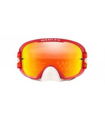 OAKLEY O Frame 2.0 Pro MX Goggle Troy Lee Design Monogram Orange Red Fire Iridium Lens