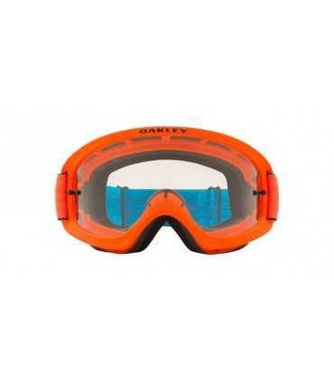 Oakley O Frame 2.0 Pro XS MX Goggle Tuff Blocks Orange Blue Clear Lens