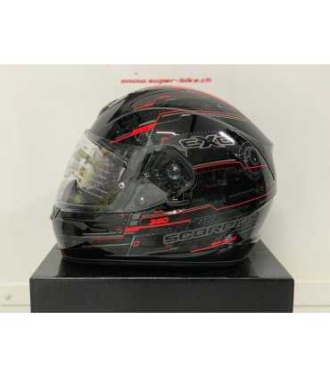 Casco Scorpion Exo 390 Beat nero rosso