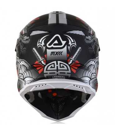 Casco cross Acerbis Profile 4 nero grigio rosso