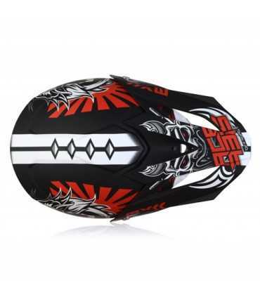 Casco cross Acerbis Profile 4 nero grigio rosso