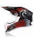 Casco cross Acerbis Profile 4 nero grigio rosso