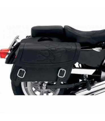 Saddlemen Highwayman Tattoo Slant Saddlebags, medium black