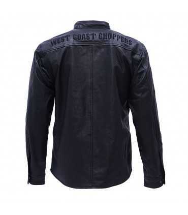 WCC OG camicia in pelle traforata moto