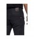 King Kerosin jeans moto nero lunghezza 34