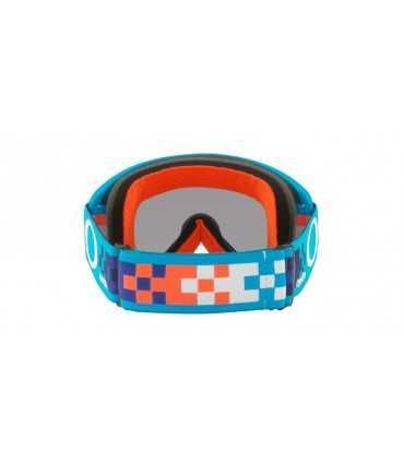 OAKLEY O Frame 2.0 Pro XS MX Goggle Troy Lee Design Checkerboard Blue Black Ice Iridium Lens