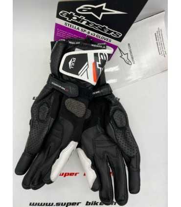 Guanti donna racing Alpinestars Stella SP-8 V3 bianco