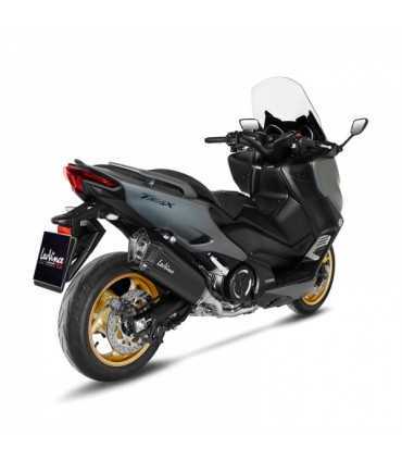 Leovince Yamaha T-Max 560 / Tech Max LV-12 Inox Black CH - Full System - Endcap Carbon