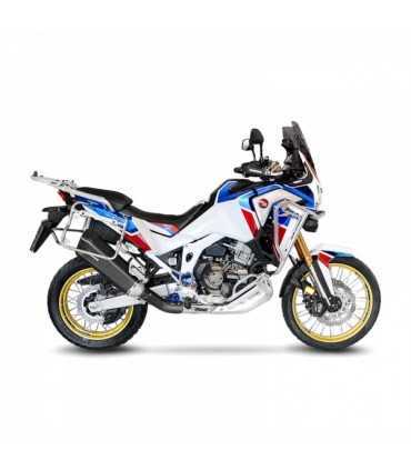 Leovince Honda CRF 1100 L Africa Twin (2020-23) LV-12 Inox Black CH - Slip-On - Endcap Carbon