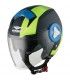 Casque jet Vemar Breeze Radar noir vert matt