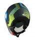 Casco jet Vemar Breeze Radar nero verde opaco