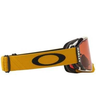 Oakley Airbrake MX Goggle Tuff Blocks Gunmetal Gold Prizm MX Bronze Lens