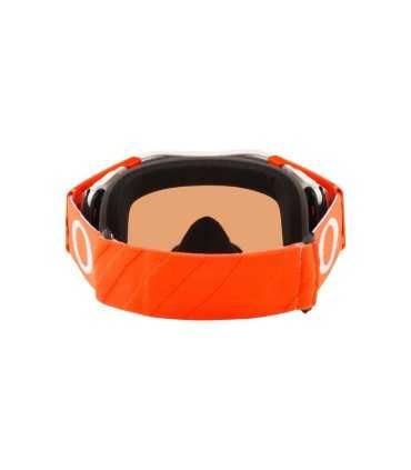 Oakley Airbrake MX Goggle Tuff Blocks White Orange Prizm MX Bronze Lens