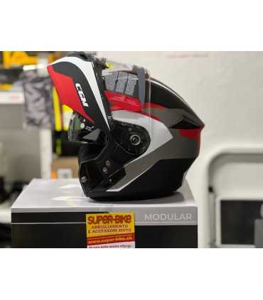 Casque modulable Cgm Dresda noir matt rouge