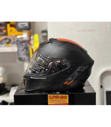 Casque Scorpion Exo-520 Air Laten noir orange matt