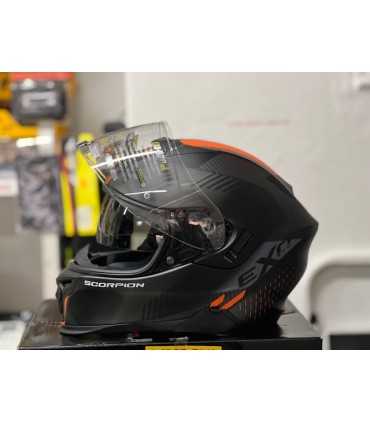 Casco Scorpion Exo-520 Air Laten nero arancio opaco