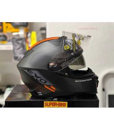 Casco Scorpion Exo-520 Air Laten nero arancio opaco