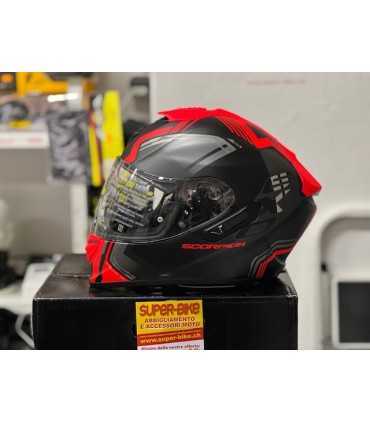 Casco Scorpion Exo 1400 Air Corsa nero rosso