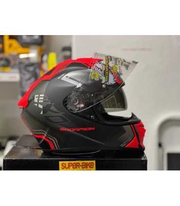 Casco Scorpion Exo 1400 Air Corsa nero rosso