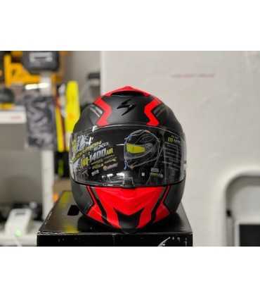 Casco Scorpion Exo 1400 Air Corsa nero rosso