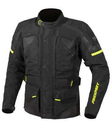 Giacca moto Prexport New Monaco wp nera gialla