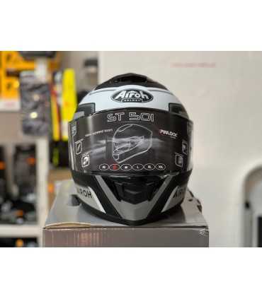 Casco Airoh ST 501 Square nero opaco bianco