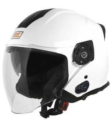 Casque Moto Jet avec Bluetooth Origine intégrée PALIO 2.0 BT blanc