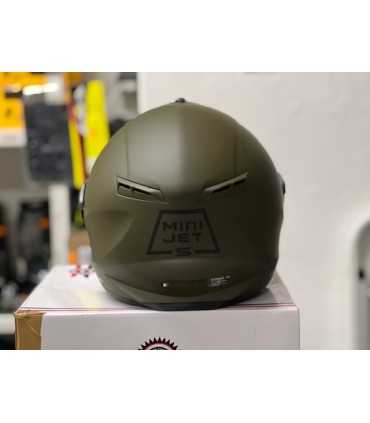 Casque jet Astone Minijet Army vert matt