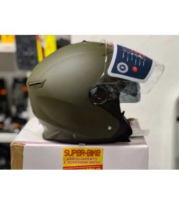 Casque jet Astone Minijet Army vert matt